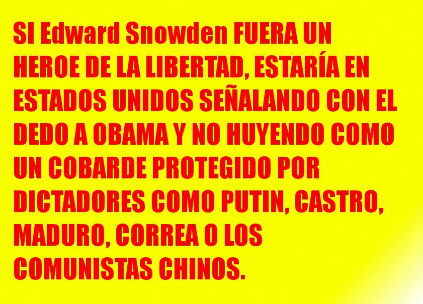El traidor Edward Snowden