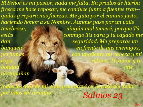 psalms23 El Señor es m pastor