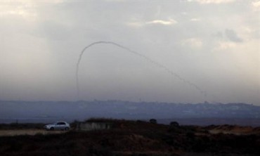 Cohete pali cae en Gaza
