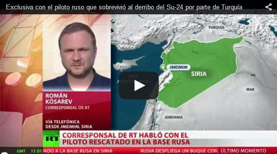Piloto ruso derribado en Siria